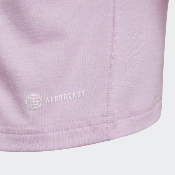 Purple AEROREADY Yoga Crop Tee