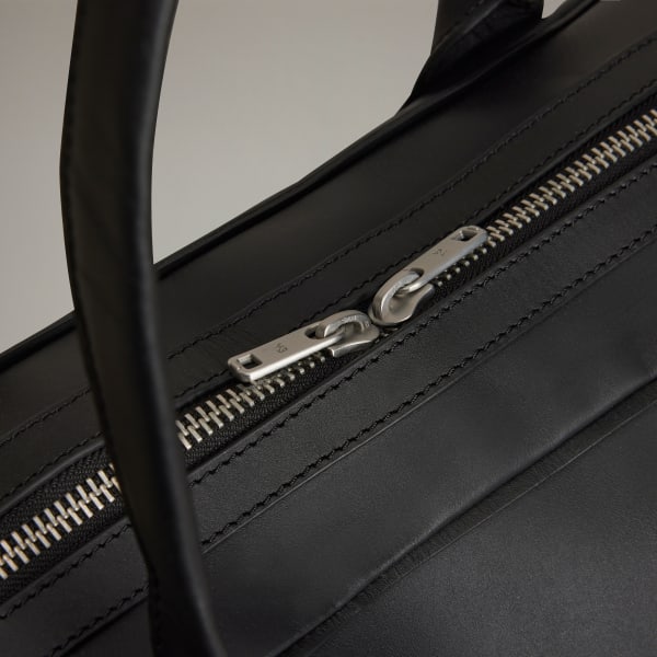 Nero Borsa Y-3 Airliner in pelle