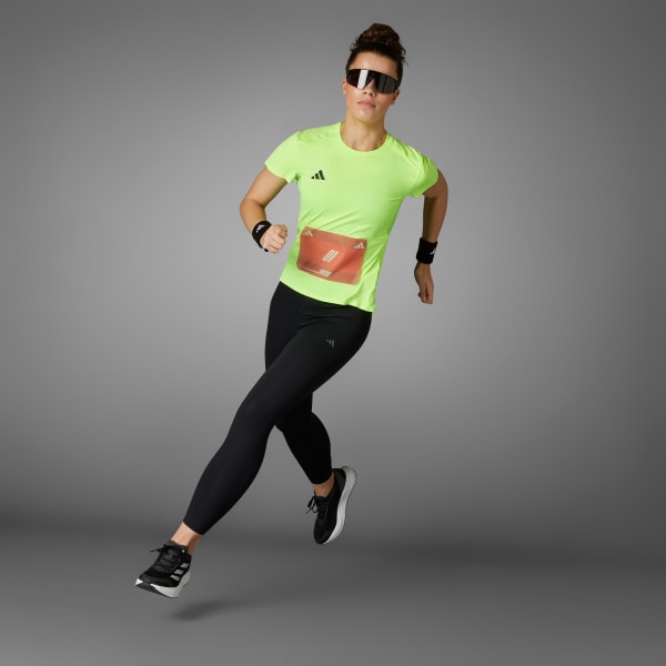 Verde Playera de Running Adizero Essentials