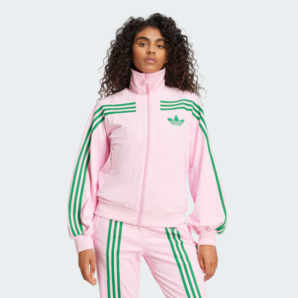 Pink velour adidas tracksuit 2025