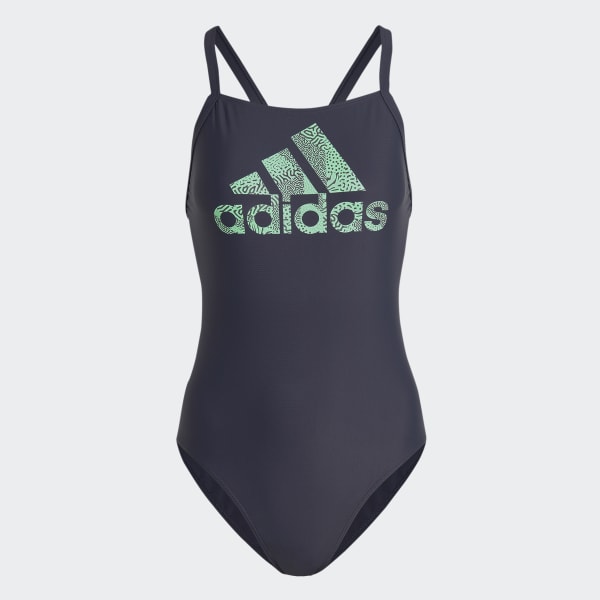 Blue Big Logo Swimsuit