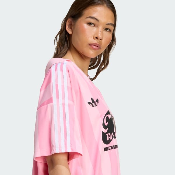 ADIDAS【送料込】(W) JERSEY KD2277/KD2278 adidas OFF SHOULDER JERSEY セミルシッドブルー/ブラック