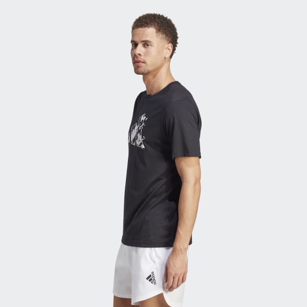 Black Train Essentials Seasonal Training Graphic Tee