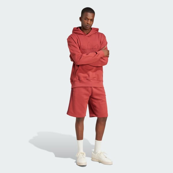 Red Adicolor Outline Trefoil Hoodie