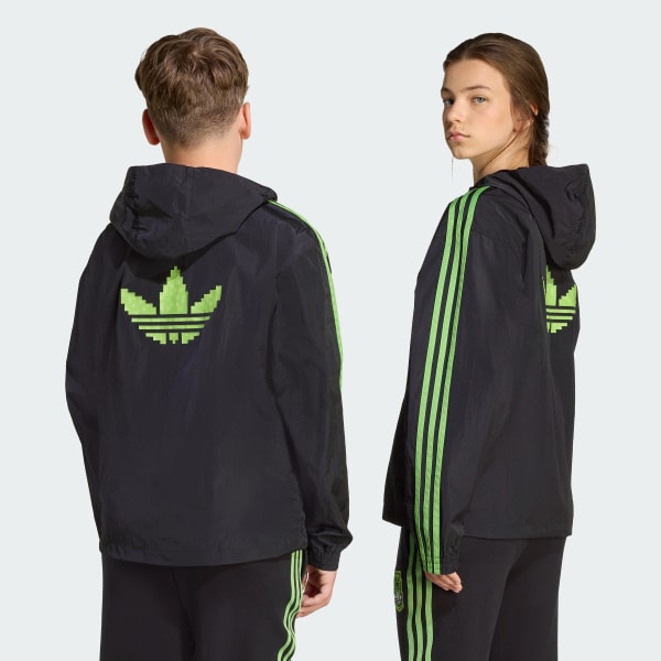 Noir adidas Originals X Minecraft Windbreaker Kids