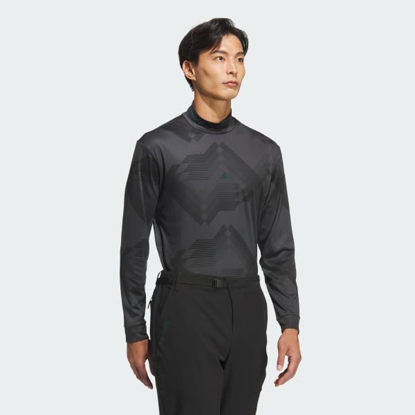 ブラック 【ゴルフ】コードカオス モックネック長袖シャツ