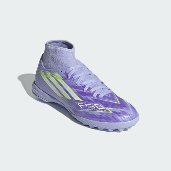 Morado Zapatos de fútbol F50 Sparkfusion Club de césped artificial