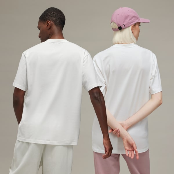 Bianco Y-3 Regular Short Sleeve T-Shirt