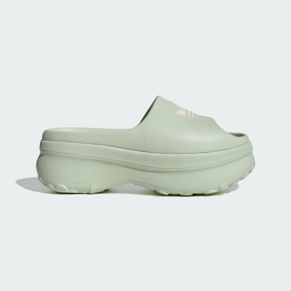 Green Adifom Stan Slides