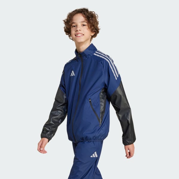 ブルー ウインドジャケット キッズ