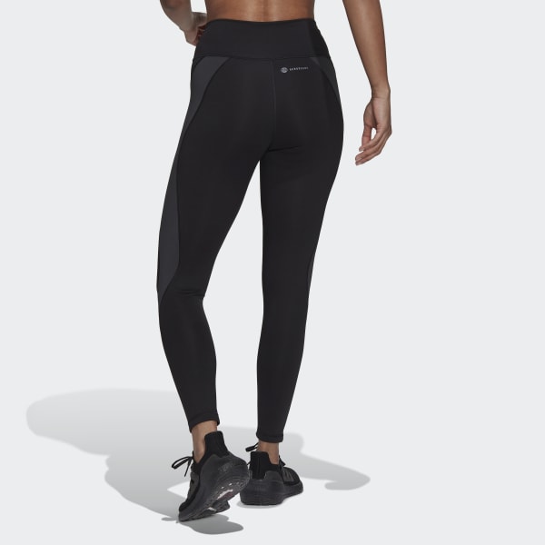 Black Training Essentials HIIT Colourblock 7/8 Tights DB687