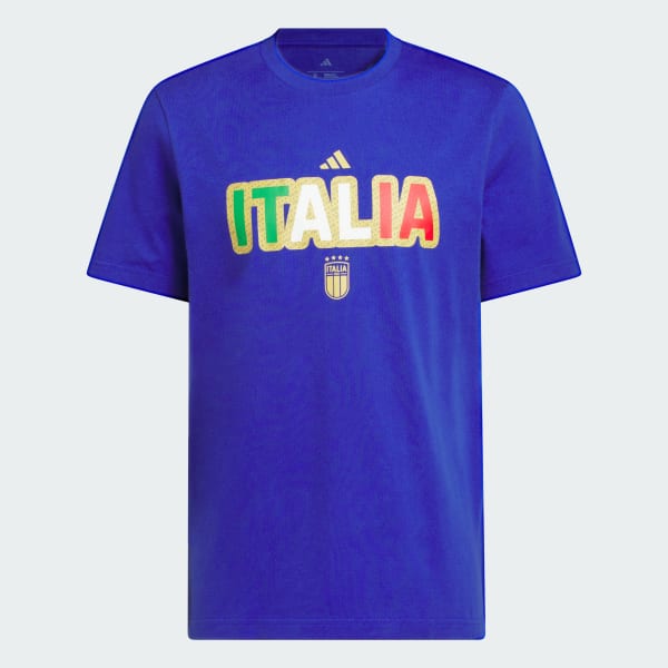 adidas FIFA World Cup™ 26 Italy Home Graphic Tee - Blue | Free