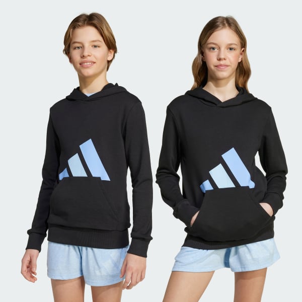 Noir Sweat-shirt à capuche Essentials Enfants