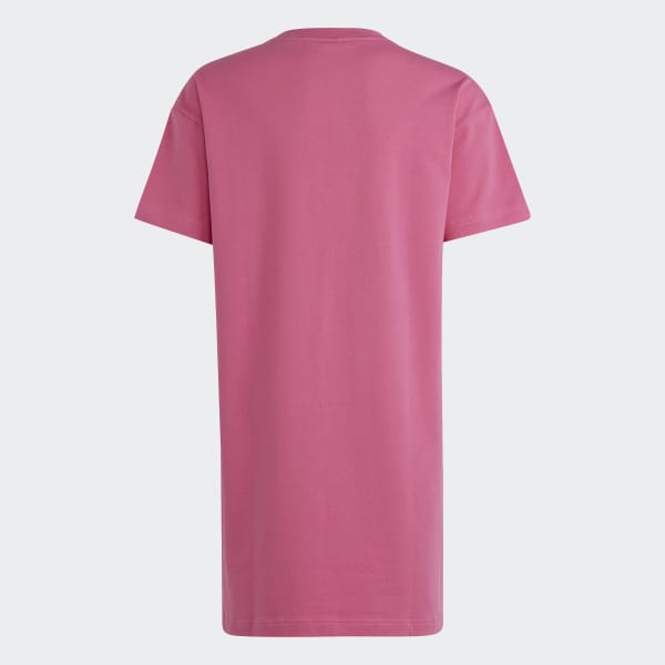 Rosa Vestido Largo Future Icons Estilo Camiseta