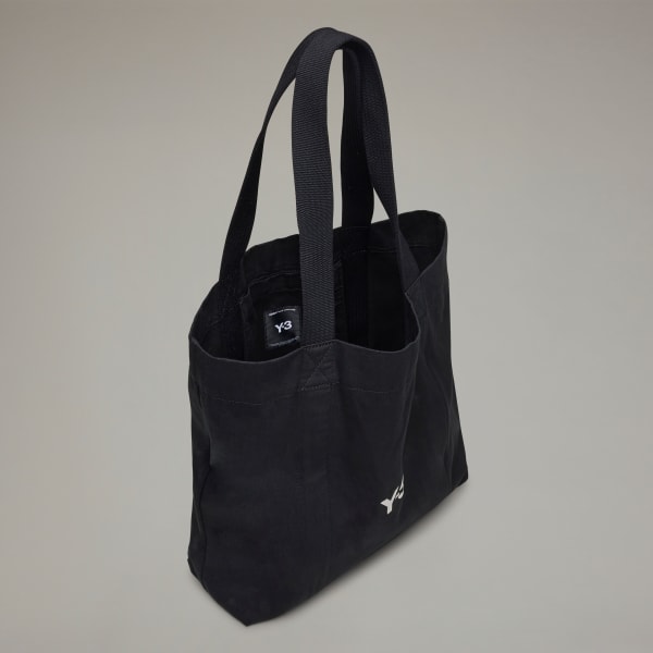 Schwarz Y-3 Canvas Tasche