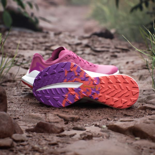 Pink Terrex Agravic Speed Ultra Trail Running Shoes