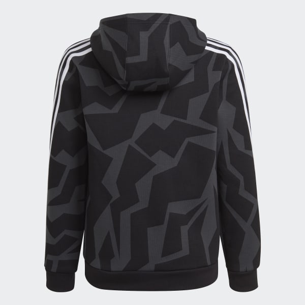 Cinzento Camisola com Capuz 3-Stripes Future Icons