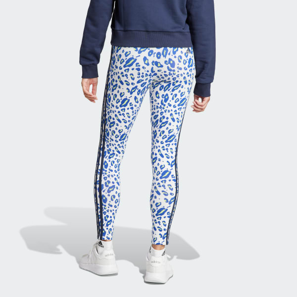 Blanco Calzas Essentials 3 Tiras Animal Print