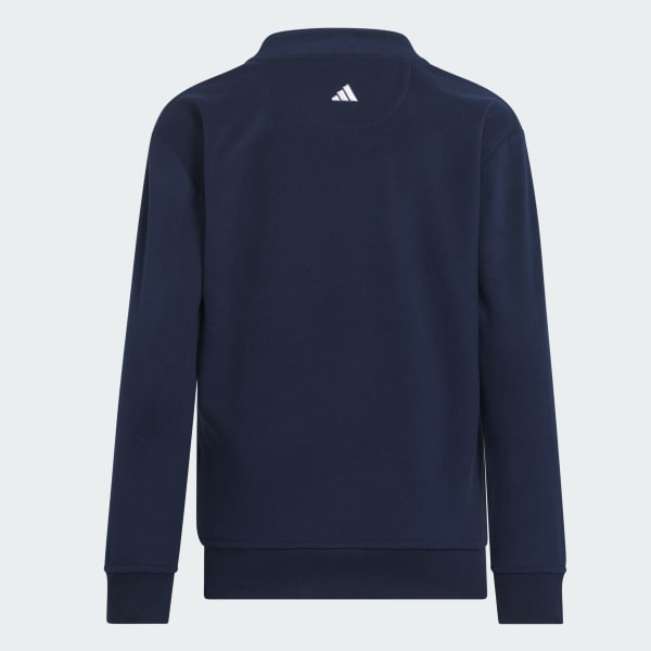 adidas Fleece Mock Pullover Kids - Blue | Free Shipping with