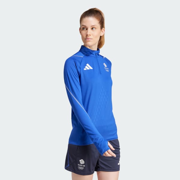 adidas Team GB Training Top Blue adidas UK