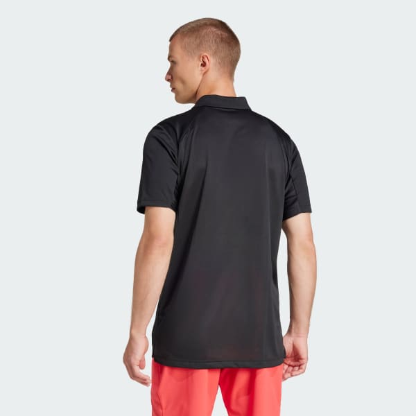 Schwarz Club Tennis Poloshirt