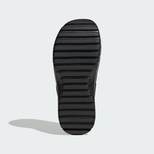 Black Adilette Platform Clogs