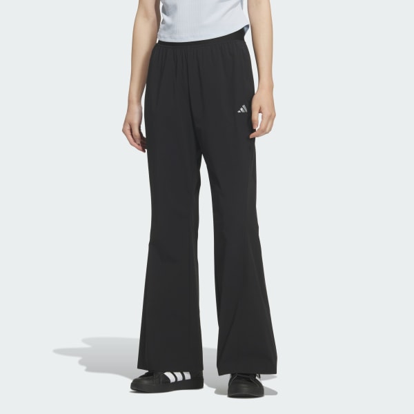 Noir PANTALON EN TOILE FLARED LEG