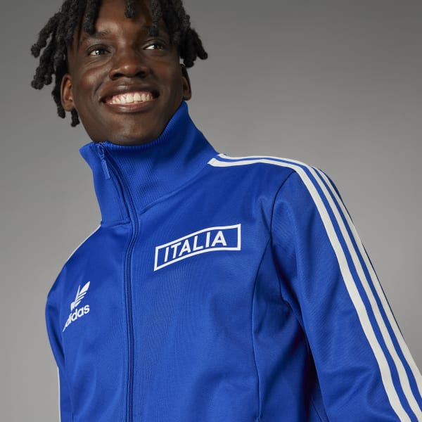 adidas Italy Beckenbauer Track Top Blue adidas Thailand