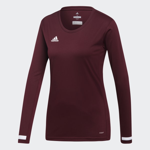 adidas Team 19 Jersey Burgundy adidas UK