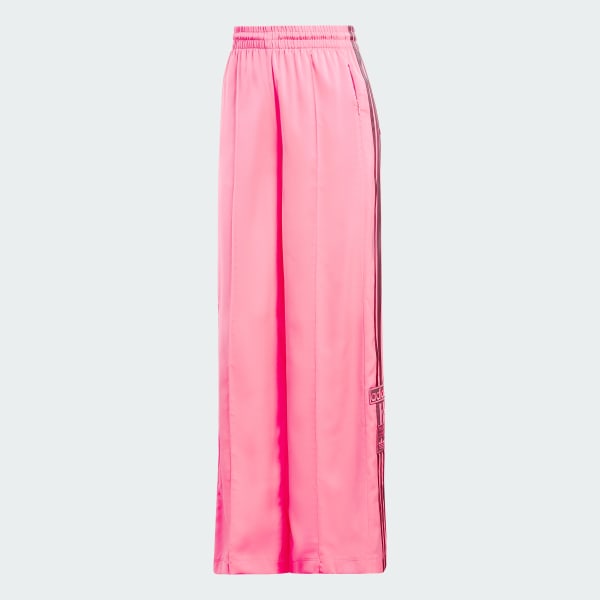 adidas Adibreak Satin Wide Leg Pants - Pink | Women's Lifestyle | adidas US