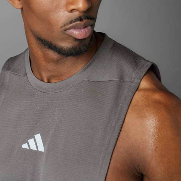 adidas Designed for Training Workout Tank Top - Grey