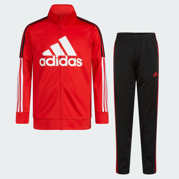 adidas,womens,SPORTSWEAR BASIC 3-STRIPES TRICOT TRACK SUIT,Blue  Dawn/Preloved Red,2XTG : : Clothing, Shoes & Accessories