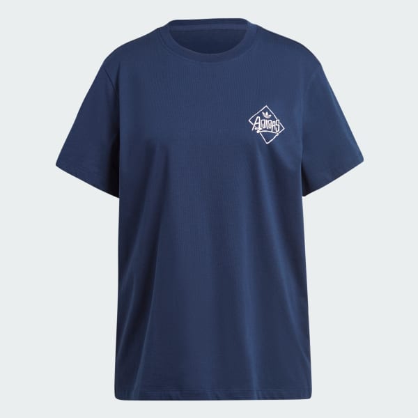 Blue Watermark Graphic Tee