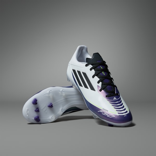 adidas F50 League Messi Firm Multi Ground Soccer Cleats White Free Shipping with adiClub adidas US