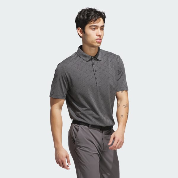 Abu-abu Kemeja Polo Jacquard Hounds Ultimate365