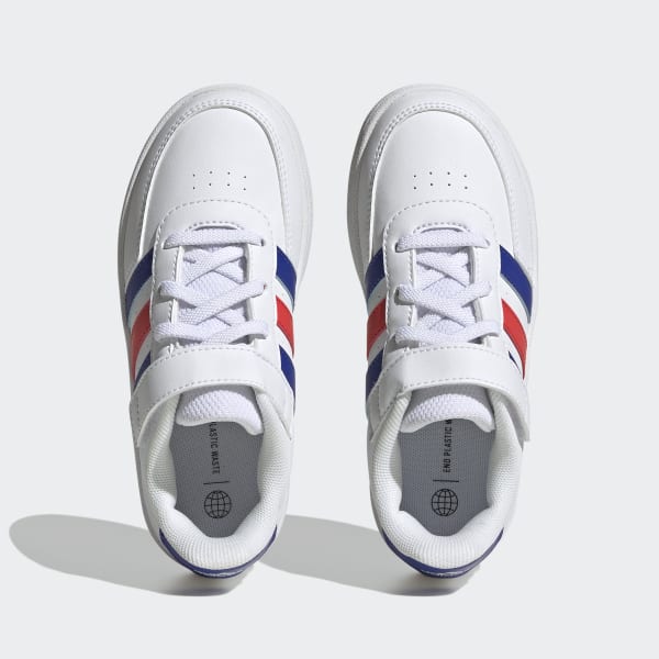 Blanco Tenis Breaknet Lifestyle adidas Court Cordones Elásticos y Tira Ajustable de Cierre por Contacto