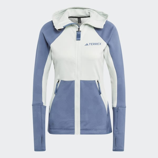 groen Terrex Tech Flooce Hooded Hiking Fleece Jack
