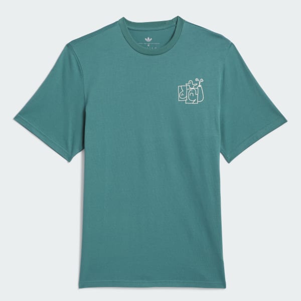 adidas Shmoofoil Stairs Tee - Green | Free Shipping with