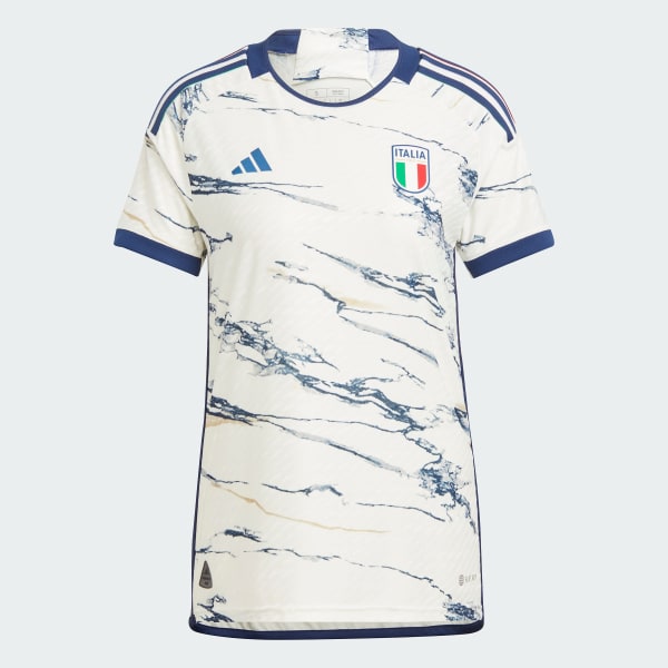 Hvid Italy Women's Team 23 Authentic udebanetrøje