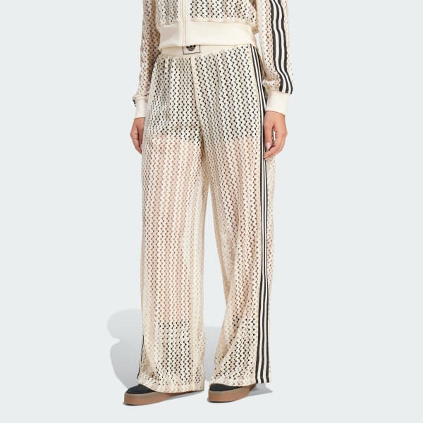 Λευκό adidas Originals Summer Glow Firebird Track Pants