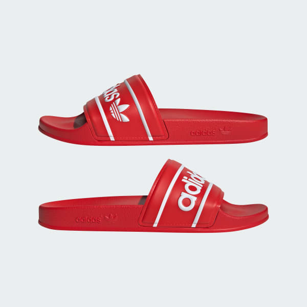 Red adidas slides online