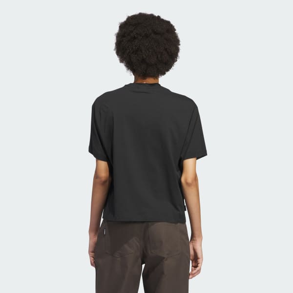 Negro Polera de Skate para Mujer