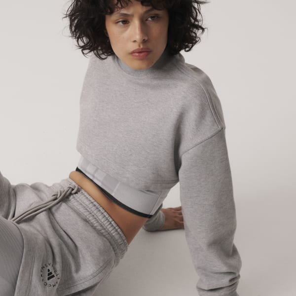 Grau adidas by Stella McCartney TrueCasuals Cropped Sweatshirt