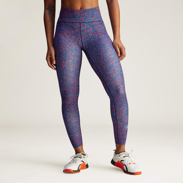 Vermelho Legging Treino Estampada adidas by Stella McCartney TruePurpose Optime