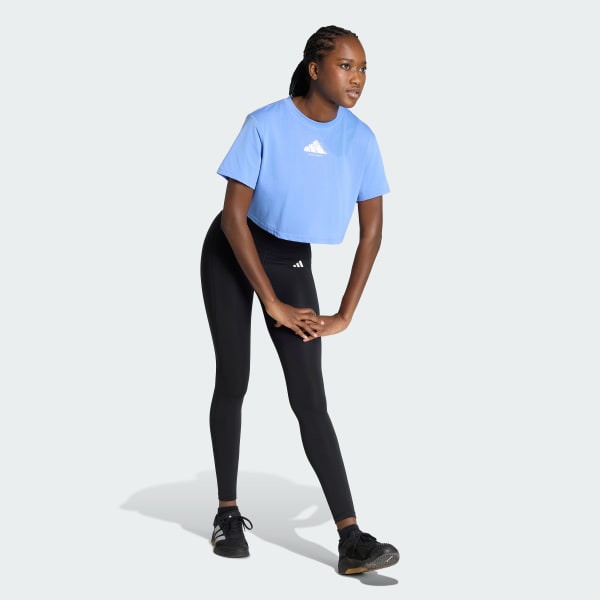 Azul Remera CLIMACOOL Vintage Training Graphic