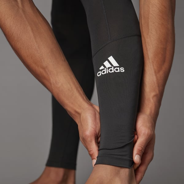 Negro Calzas Largas Techfit Tiro Medio