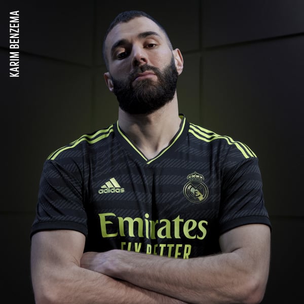 Black Real Madrid 22/23 Third Authentic Jersey ZE829