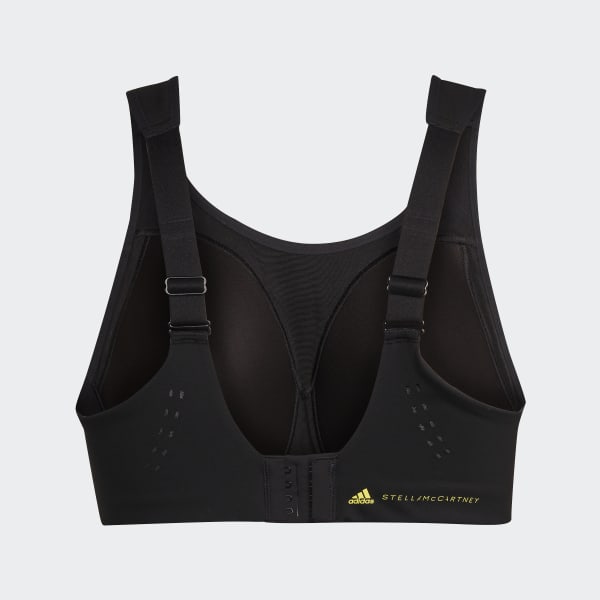 Black adidas by Stella McCartney TruePace High Support Sports Bra- Plus Size RP001