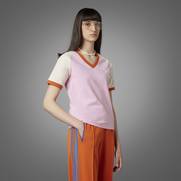 ☆Adidas☆Originals Adicolor 70s V-Neck Dress White adidas Adicolor 70s V-Neck Dress - Beige | Women's Lifestyle