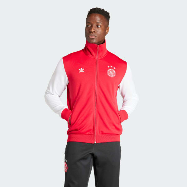 Giacca da allenamento Essentials Trefoil Ajax Amsterdam Rosso adidas adidas Switzerland
